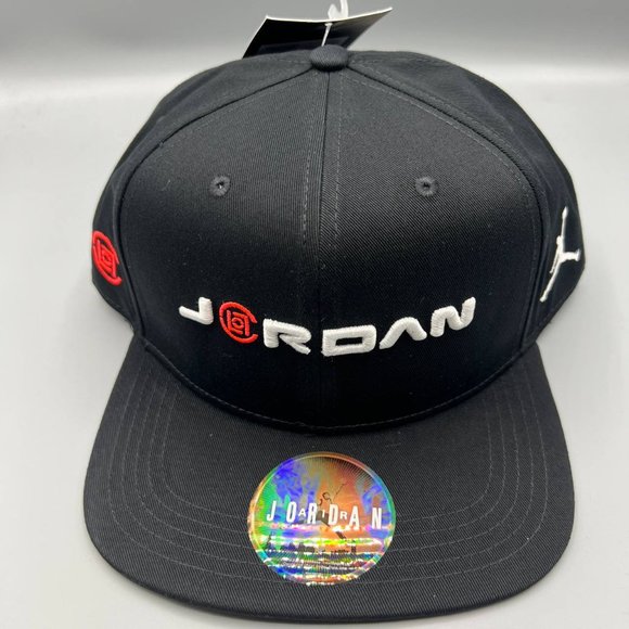 Air Jordan x Clot Jumpman Hat Snapback Cap Black Chicago Bulls with Free Gift - Picture 3 of 11